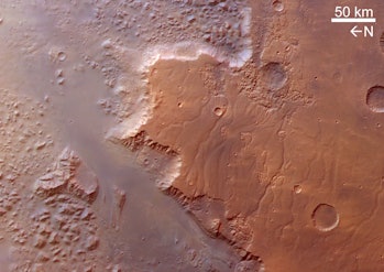 european space agency of eos Chasma on mars