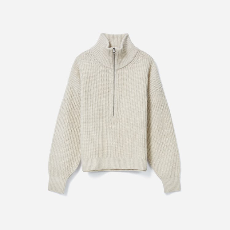 The Felted Merino Half-Zip Sweater