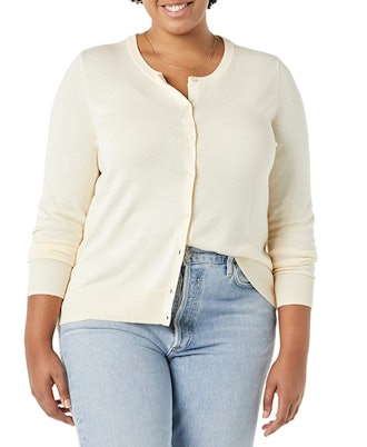 Amazon Essentials Lightweight Crew-Neck Cardigan Sweater