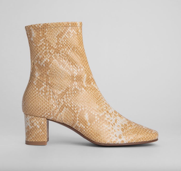 Sofia Blonde Snake Print Leather