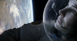 Astronaut Ryan Stone in movie Gravity, played by Sandra Bullock