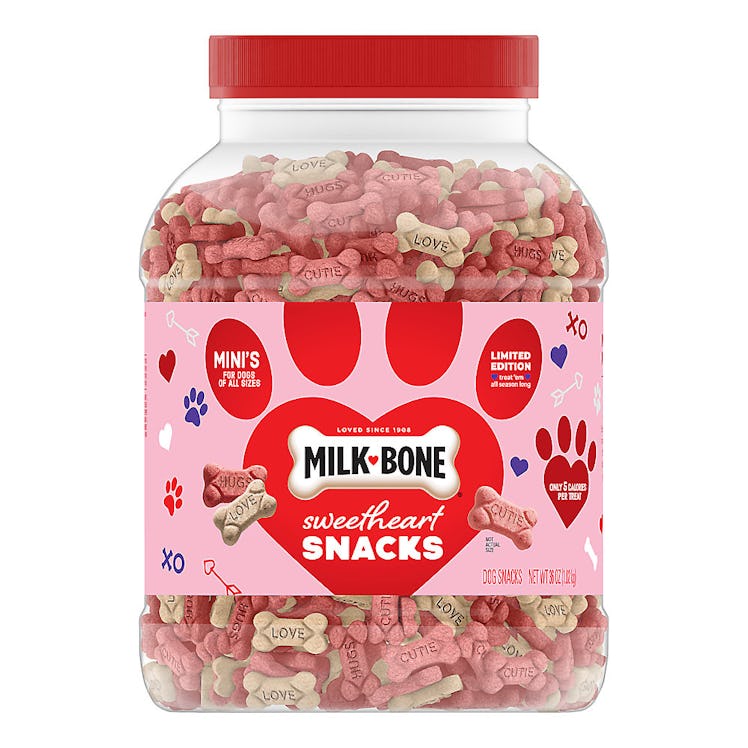 Milk Bones are part of PetSmart's Valentine's Day 2022 collection for your Valentine's Day dog.