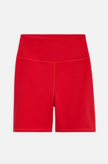 WeWoreWhat's Red Biker Shorts. 