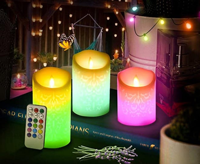 ACROSS Flickering Flameless Candles (3-Piece)