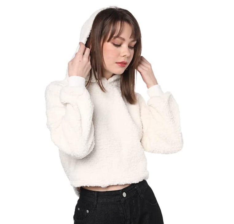 ZAFUL Faux Fur Sweatshirt