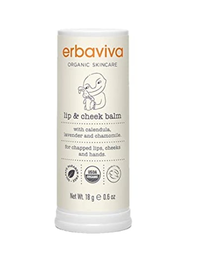 Product photo for baby lip and cheek blam from erbaviva as best lip balm for toddlers and kids