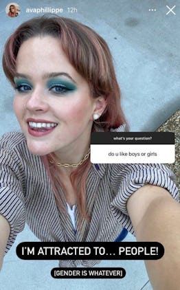 Ava Phillippe came out on Instagram.