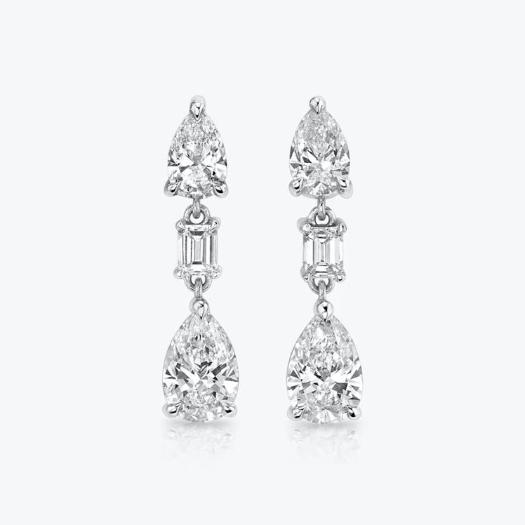 VRAI diamond drop earrings.