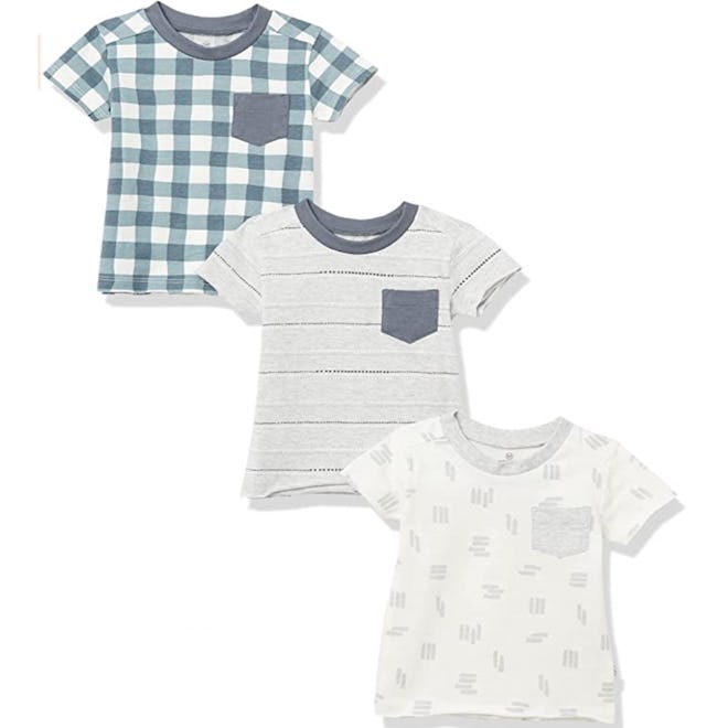 HonestBaby Organic Cotton Pocket T-Shirts (3-Pack)