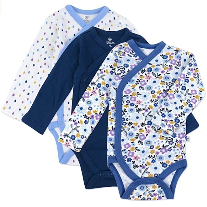 HonestBaby Long-Sleeve Bodysuits (3-Pack)