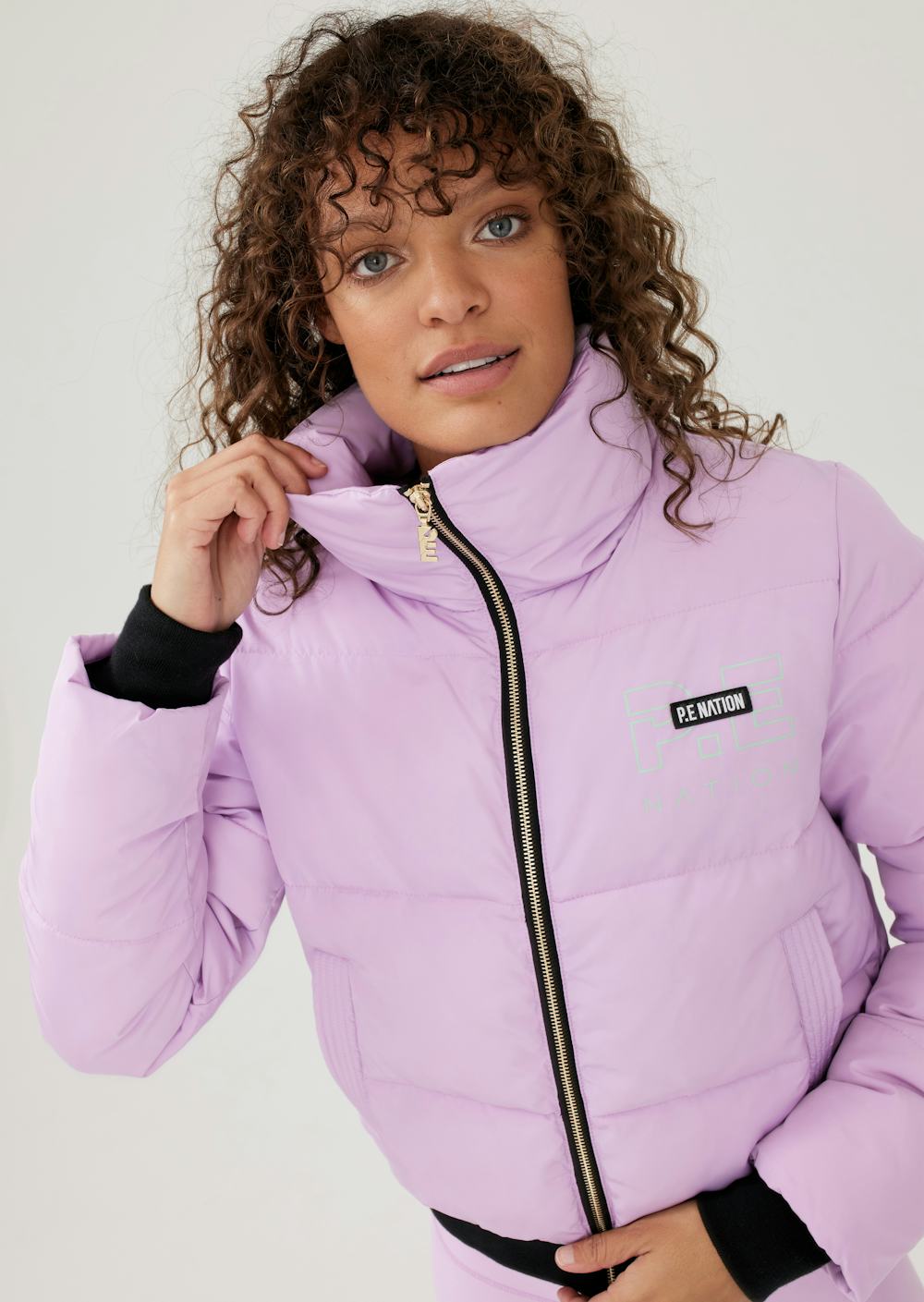 Ramp Run Puffer Jacket in Soft Purple