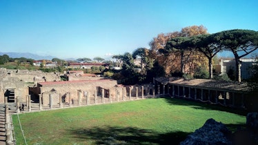 The gladiator barracks of Pompeii.