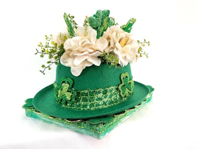 St. Patrick's Day Floral Table Decoration
