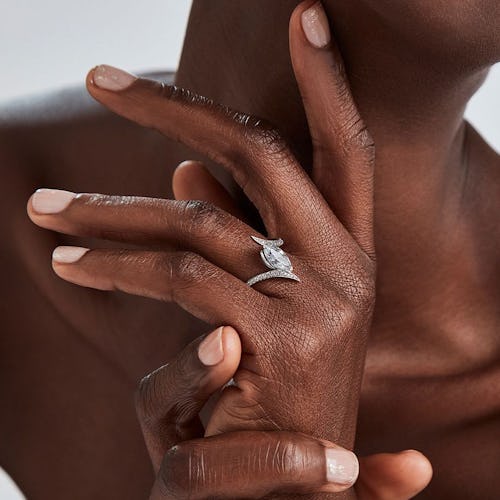 engagement ring nail polish