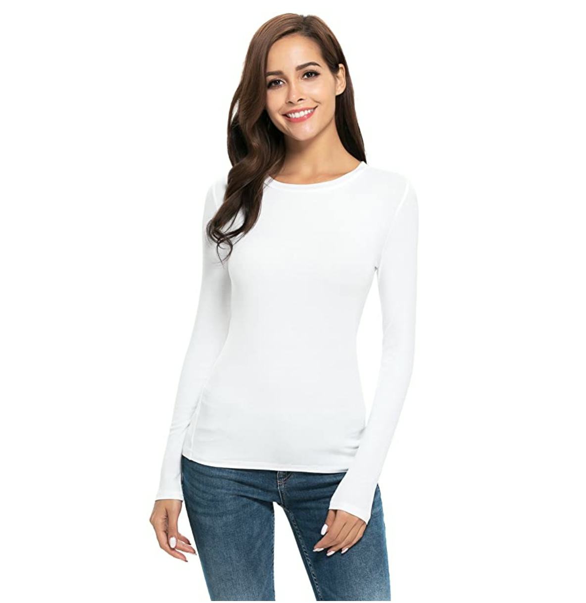 Nasperee Long Sleeve Crew Neck T-Shirt