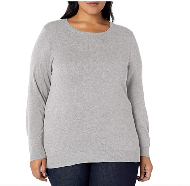 Amazon Essentials Plus Size Long-Sleeve Lightweight Crewneck Sweater