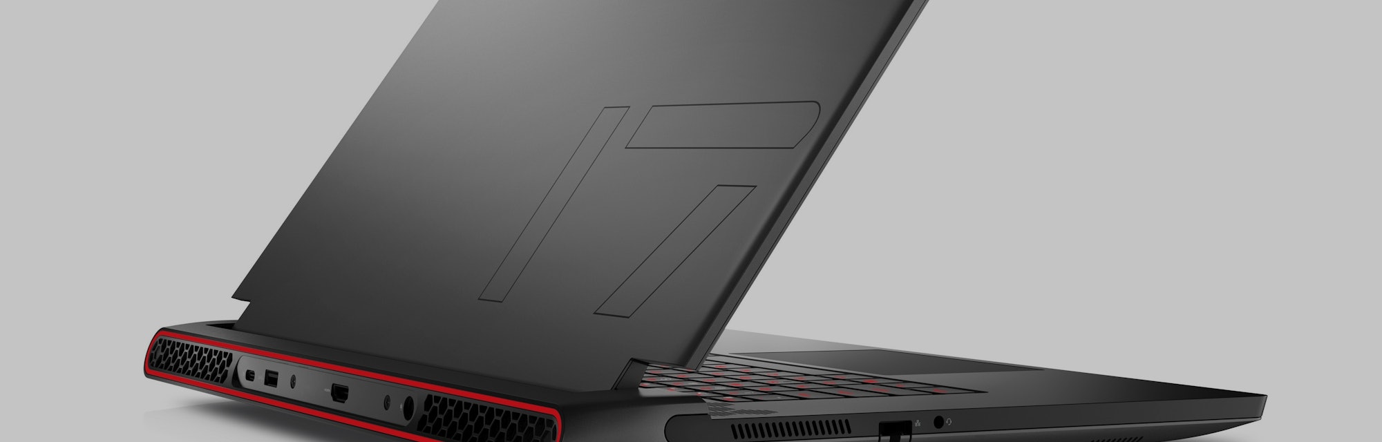 2022 Alienware m17 gaming laptop has a bulky backside