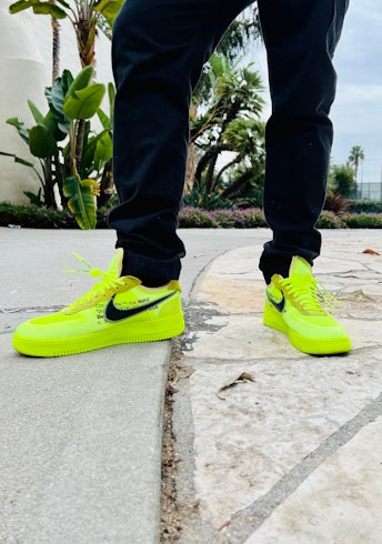 Off White Nike Air Force 1 Volt ON FEET Review 