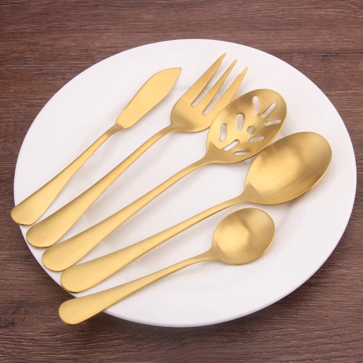 sharecook Matte Gold Serving Set (5 Pieces)