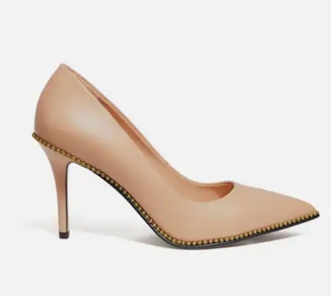 Coach's Nude Colored Waverly Pumps. 