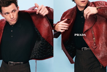 Tom Holland in a Prada campaign