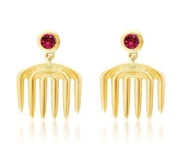 Sagesse vici charm gemstone earrings