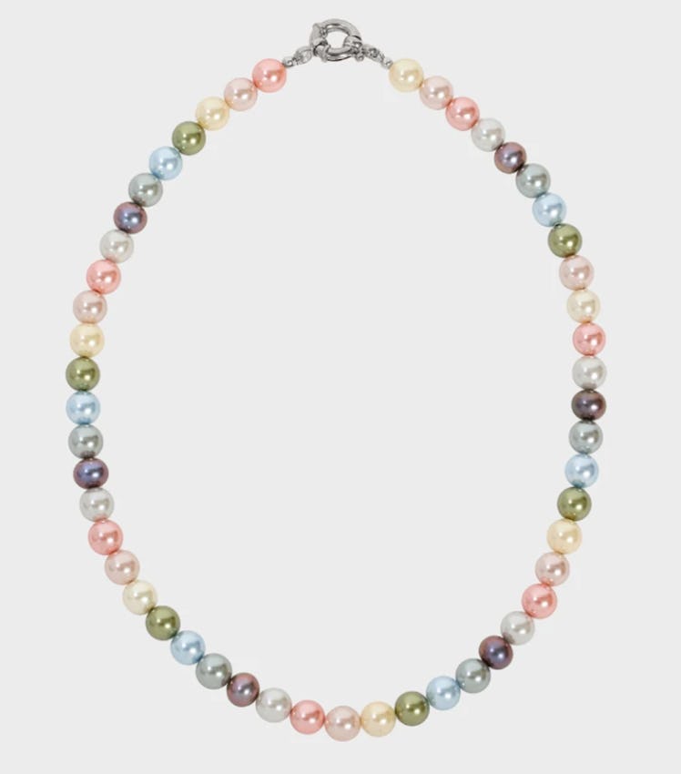 Multicolor pearl necklace