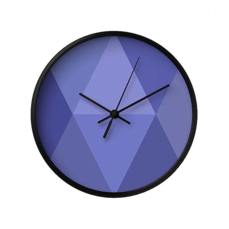 Periwinkle blue wall clock very peri Pantone interiors