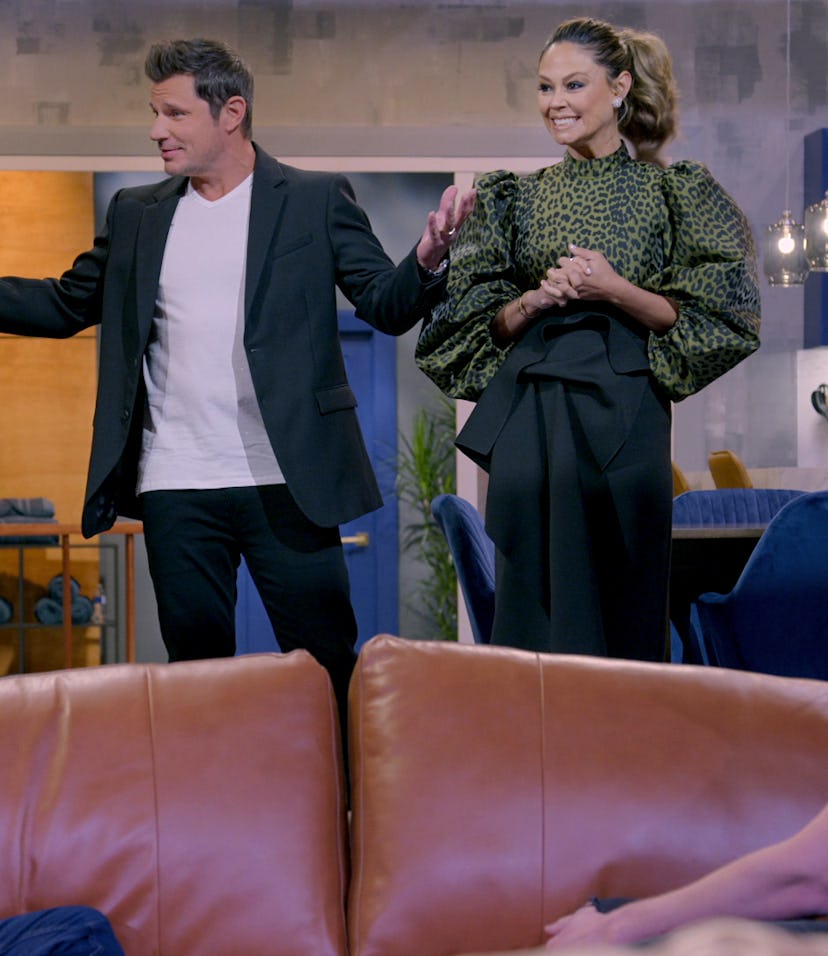 Nick Lachey and Vanessa Minnillo-Lachey in 'Love Is Blind' Season 2
