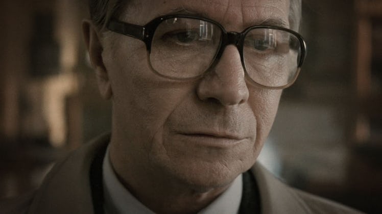 A closeup of Gary Oldman in Tinker Tailor Soldier Spy.