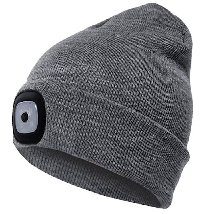 Etsfmoa Rechargable Lighted Beanie Cap