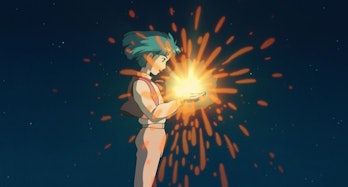 Howl holding a falling star in Howl's Moving Castle