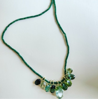 Green tourmaline necklace