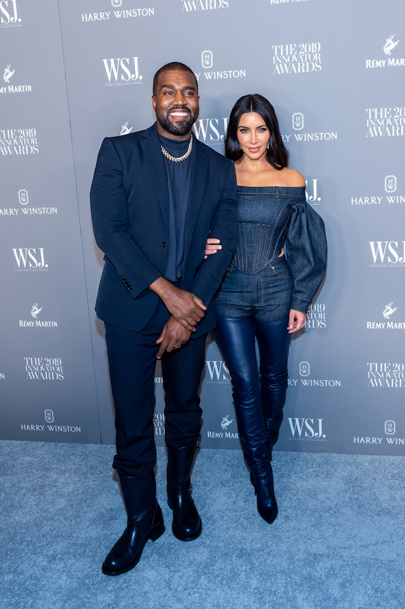 Kanye West and Kim Kardashian attend the WSJ Mag 2019 Innovator Awards