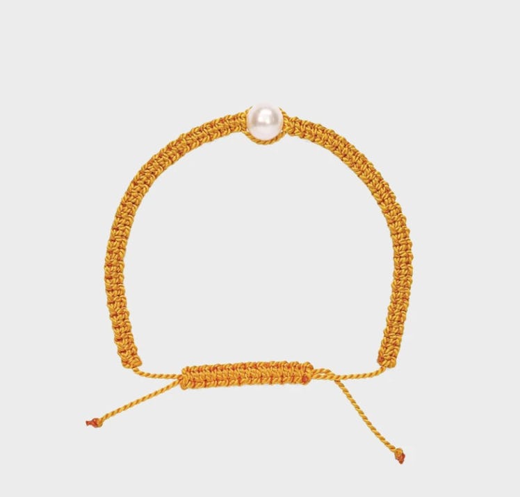 Reef bracelet with pearl