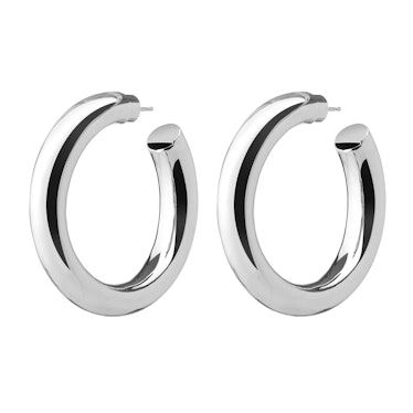 silver hoop earrings by Jennifer Fisher