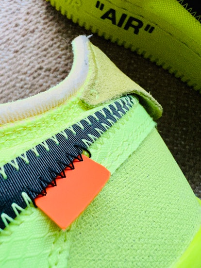 Wearing Nike's Off-White Air Force 1 'Volt': So bright, so amazing