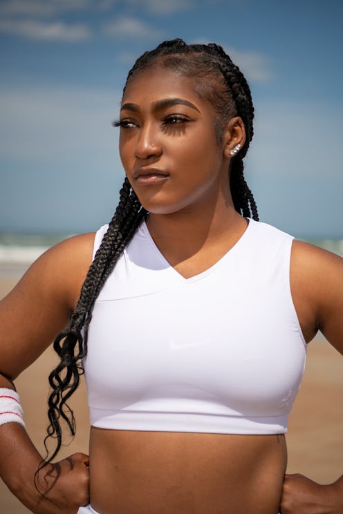 Angel Rice from Netflix's 'Cheer' has been compared to Simone Biles.