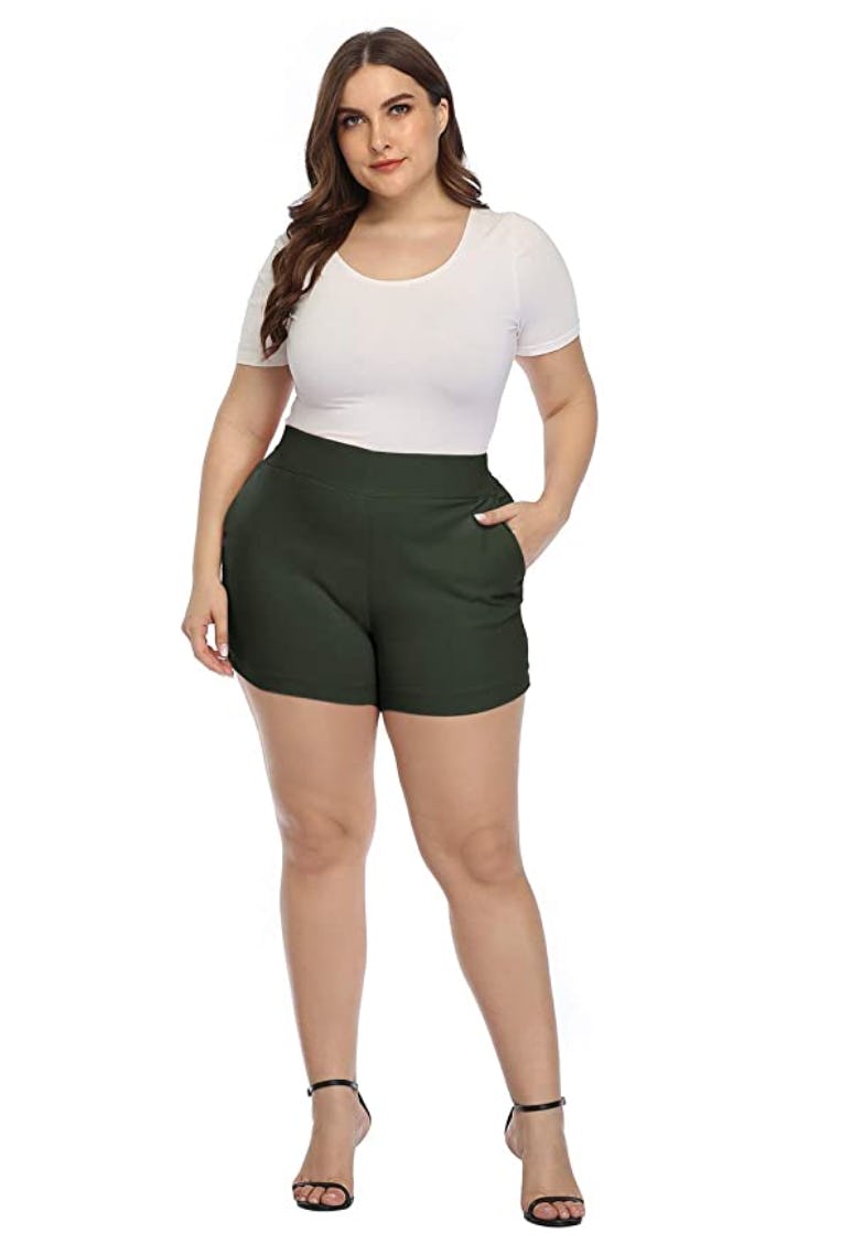 HDE High-Waisted Chino Shorts