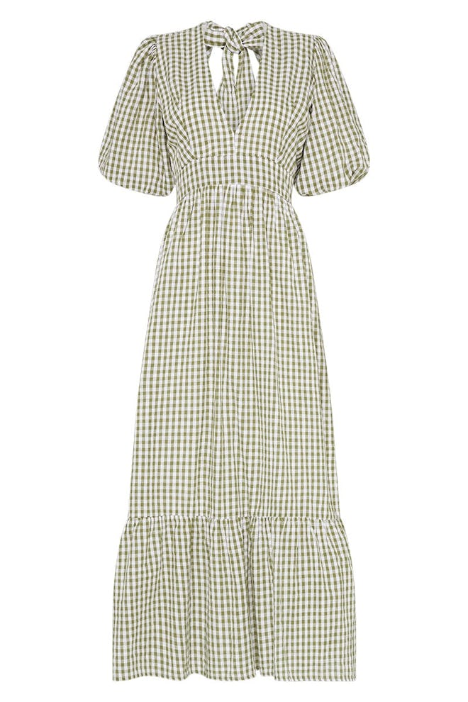 Romilla Midi Dress Varsha Gingham Sage