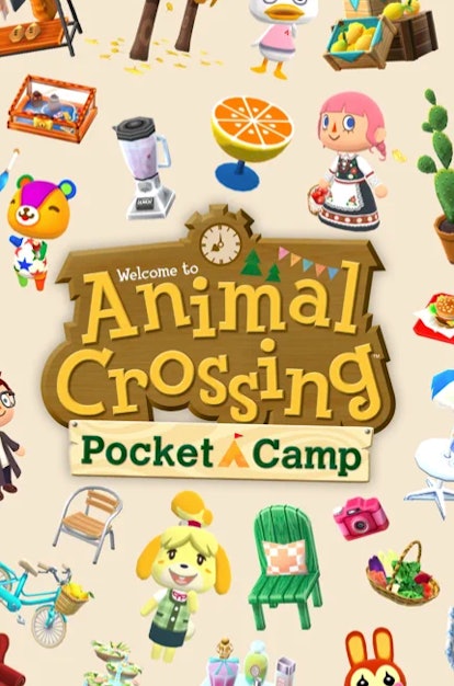Screenshot of one of the best online games to play with friends, Animal Crossing Pocket Camp.