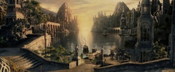 The Grey Havens in Lord of the Rings: The Return of the King