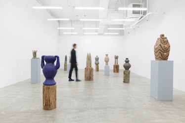 Schlesinger’s work on display at David Lewis Gallery in New York City.