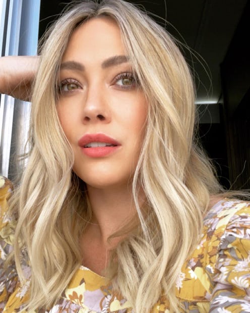 Hilary Duff long blonde hair.