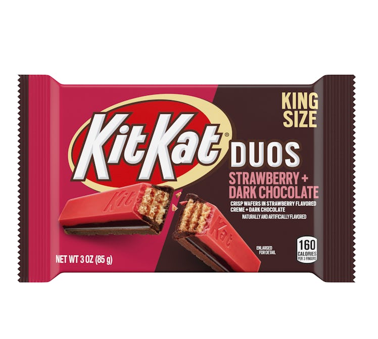 Kit Kat has new strawberry-dark chocolate and hazelnut flavors for 2022.