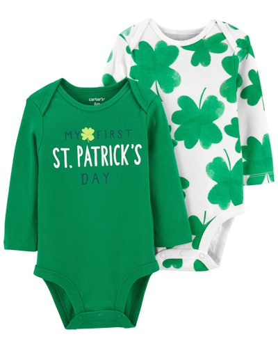 2-Pack St. Patrick's Day Bodysuits