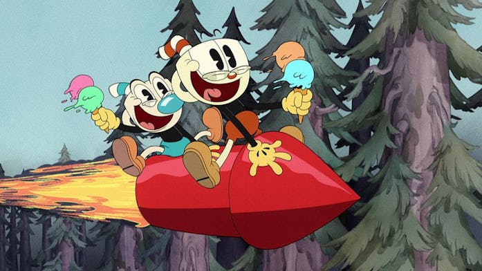 Promotional material for Netflix's forthcoming Cuphead series