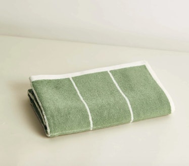 Bethell Organic Cotton Towel in Sage & Chalk