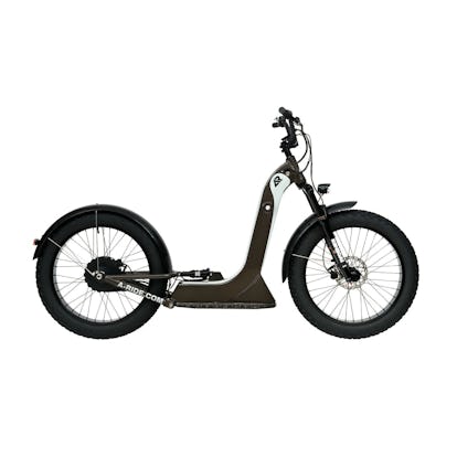 This fat tire electric scooter bike hybrid is an all terrain beast