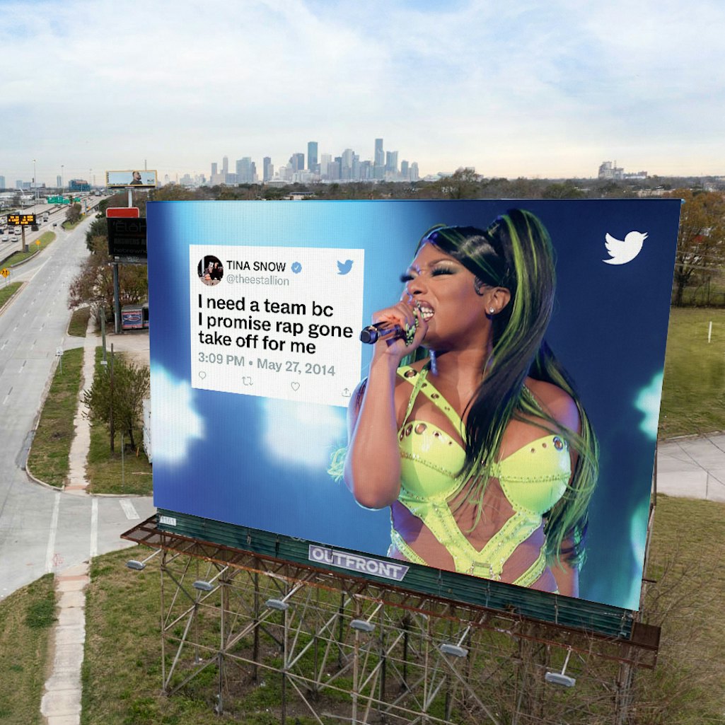Grammy-winner Megan Thee Stallion said her rap career was going to "take off" in 2014. Photo via Twi...